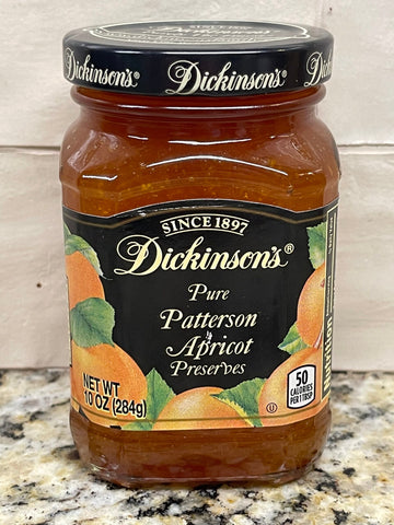 Dickinson's Pure Patterson Apricot Preserves 10 oz Jar Jam Jelly