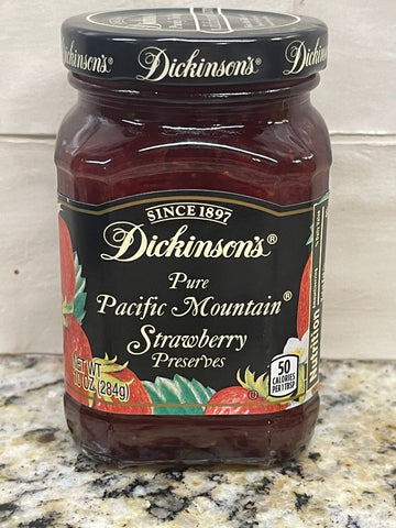 Dickinson's Pure Seedless Pacific Mountain Strawberry Preserves 10 oz