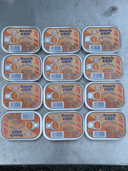 12 CANS Beach Cliff Fish Steaks in Louisiana Hot Sauce 3.75 Oz can