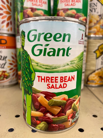 6 CANS Green Giant 3 Bean Salad 15 oz Can Green Kidney Wax Beans