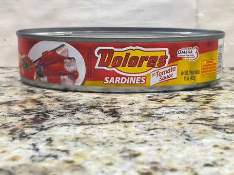 4 BIG CANS Dolores Sardinas En Salsa De Tomate Sardines in Tomato Sauce