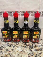 4 BOTTLES Maggi Europe HOT & SPICY Liquid Seasoning 3.38 oz