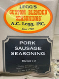 2 Bags of Ac Legg’s Old Plantation Pork Sausage Seasoning, 8 oz