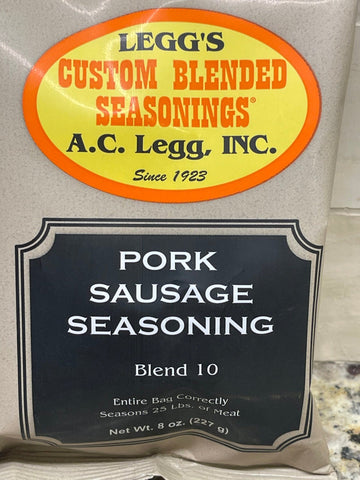 2 Bags of Ac Legg’s Old Plantation Pork Sausage Seasoning, 8 oz
