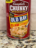 4 Campbell's CHUNKY Old Bay Seasoned Clam Chowder Soup 18.8 oz Can