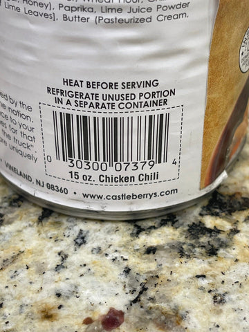 4 Cans of Castleberry's Food Truck Adobo Lime White Chicken Chili, 15 oz