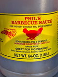 1/2 Gallon Phil’s Barbecue Sauce 64 oz Dip BBQ Chicken Seafood Eastern NC
