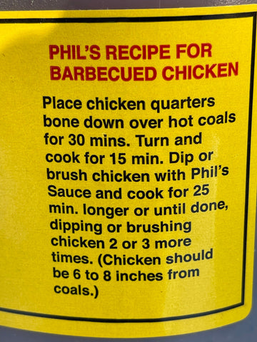 1/2 Gallon Phil’s Barbecue Sauce 64 oz Dip BBQ Chicken Seafood Eastern NC