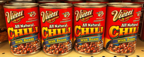 4 CANS Vietti All Natural Chili with Beans 15 oz beef quesadilla