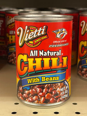 4 CANS Vietti All Natural Chili with Beans 15 oz beef quesadilla