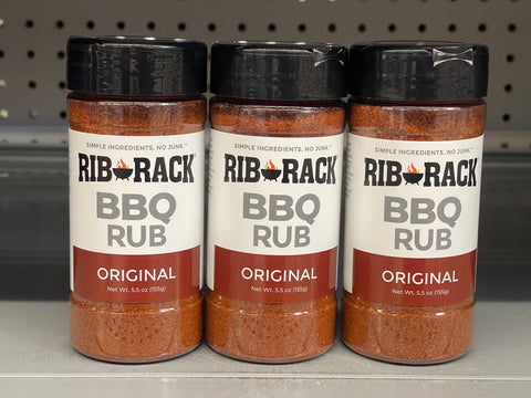 3 JARS Rib Rack Original BBQ Dry Rub Seasoning Spice 5.5 oz