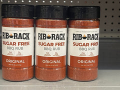 3 JARS Rib Rack SUGAR FREE Original BBQ Dry Rub Seasoning Spice 5 oz