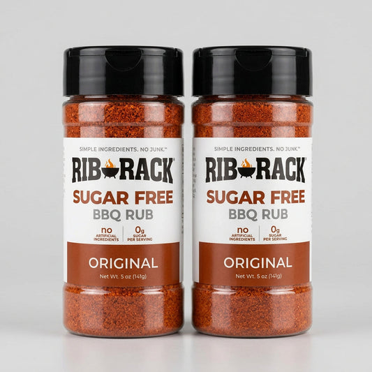 Rib Rack Sugar Free Original BBQ Dry Rub Seasoning Spice, 5 oz