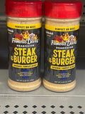 2 JARS Famous Dave’s Steak & Burger Seasoning Spice 8.25 oz