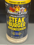 2 Jars of Famous Dave’s Steak & Burger Seasoning Spice, 8.25 oz