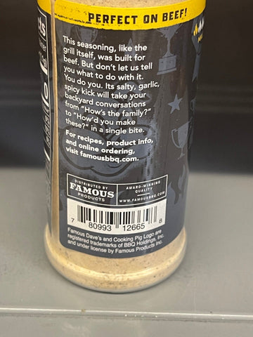 3 Jars of Famous Dave’s Steak & Burger Seasoning Spice, 8.25 oz