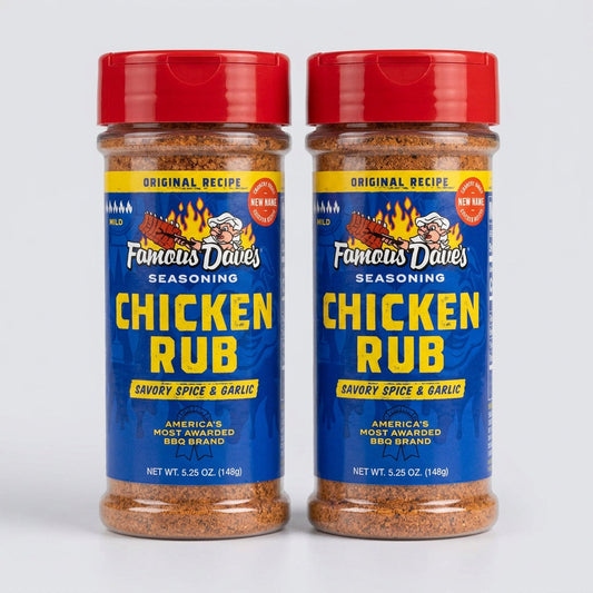 Famous Dave’s Chicken Rub Seasoning Savory Spice Garlic, 5.25 oz