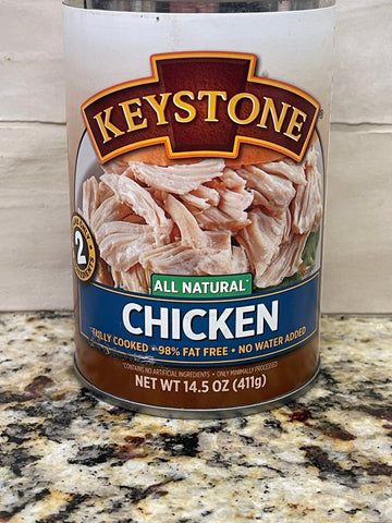 3 CANS Keystone All Natural Chicken 14.5 Oz Dumplings Salad Pie Taco