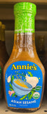 Annie's Organic Asian Sesame Salad Dressing 8 oz Bottle Vegan