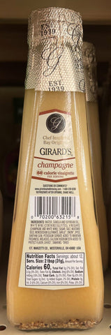 Girard’s Champagne 60 Calorie Vinaigrette Salad Dressing, 12 oz