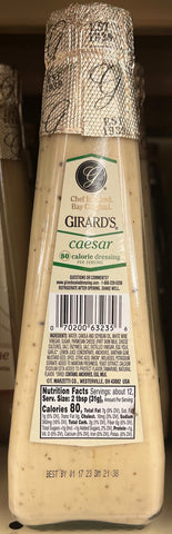 Girard’s Caesar 80 Calorie Salad Dressing, 12 oz