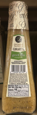 Girard’s Greek Feta Vinaigrette Salad Dressing 12 oz Bottle