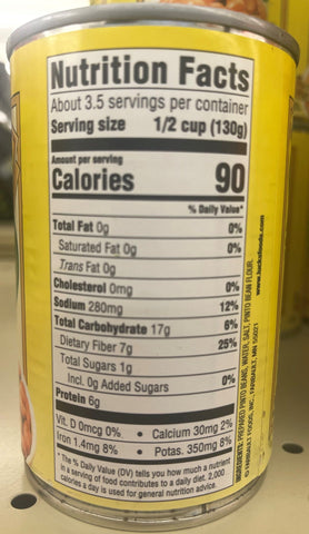 6 Cans Luck's Pinto Beans Fat Free 15 oz Can