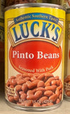 4 Cans of Luck's Pinto Beans Seasoned with Pork, 15 oz