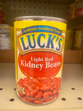 4 Cans of Luck's Light Red Kidney Beans, 15 oz