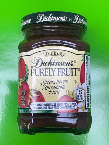 Dickinson's PURELY FRUIT Strawberry Spreadable Fruit 9.5 oz Preserves Jelly Jam