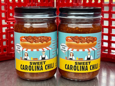 2 JARS Carolina Sweet Chili 12 oz Hot Dog Hamburger Sauce Wiener