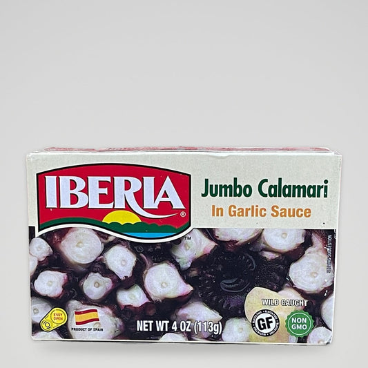 Iberia Jumbo Calamari In Garlic Sauce, 4 oz