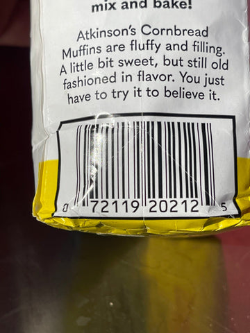 2 Bags of Atkinsons Yellow Cornbread Muffin Mix, 2 lb