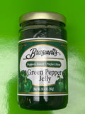 Braswell's Green Pepper Jelly 10.5 oz Jar Leave Jam Preserves Cane Sugar