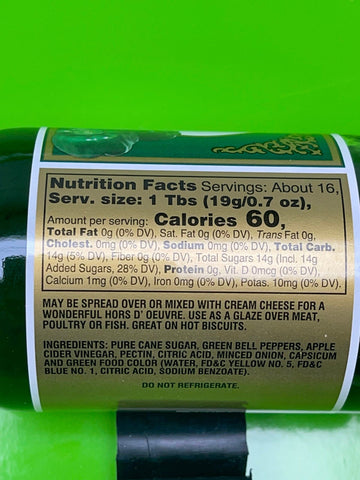 Green Pepper Jelly, 11 oz
