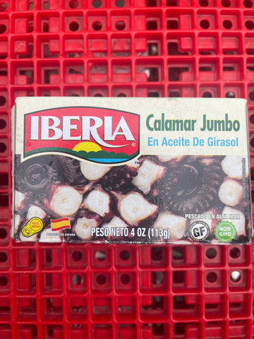 Iberia Jumbo Calamari In Sunflower Oil 4 oz