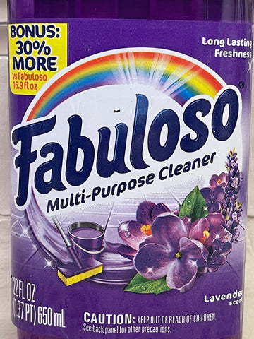 3 BOTTLES Fabuloso Lavender 22 oz Multi-Purpose Cleaner Bathroom Toilet