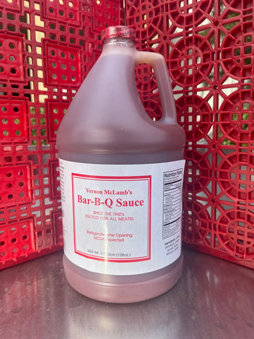 1 Gallon Vernon McLamb's Bar-B-Q Sauce BBQ Pork Dip 128 oz Eastern Benson NC