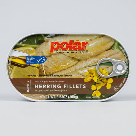 MW Polar Wild Caught Herring Fillets in Canola Oil 3.53 oz