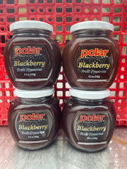 4 JARS Polar Blackberry Fruit Preserves 8.5 oz jar Blackberries Jam Jelly