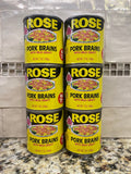 6 Cans Rose Pork Brains with Milk Gravy 7 Oz Can Pig Breakfast Eggs