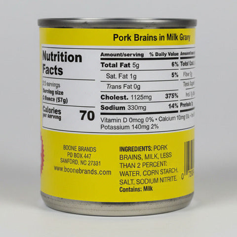 6 Cans Rose Pork Brains with Milk Gravy 7 Oz Can Pig Breakfast Eggs