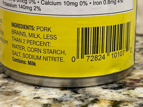 6 Cans Rose Pork Brains with Milk Gravy 7 Oz Can Pig Breakfast Eggs