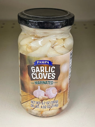 3 JARS Pampa Garlic Cloves Marinated 6.7 oz Jar Knot Bread Dip Pizza