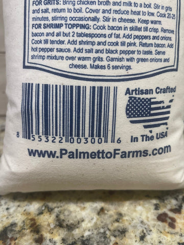 1 BAG of Palmetto Farms Old Fashioned Stone Ground Yellow Grits 2 lb