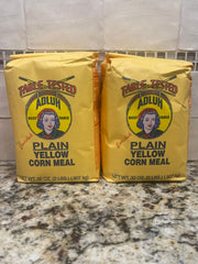 2 BAGS Adluh Table Tested Plain Yellow Corn Meal 2 Lb flour Enriched