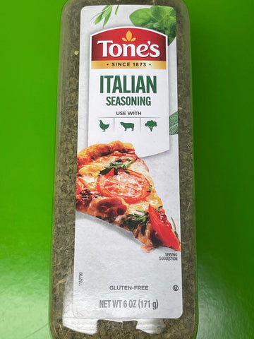 2 JARS Tone's Italian Seasoning Blend 14 oz Pizza Lasagna Spaghetti