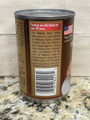 4 Cans of Patterson’s Barbecue Beef in Sauce, Carolina Cooked, 10 oz