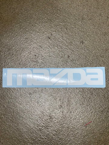 White Tailgate Sticker Decal for 85-93 Mazda B220 B2600 Pickup Truck Emblem