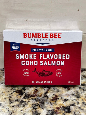 6 Packs Bumble Bee Smoke Flavored Coho Salmon Fillets in Oil 3.75 oz